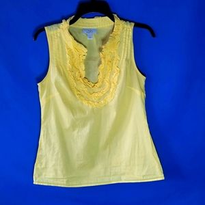 Ann Taylor LOFT Sleeveless Ruffle Top